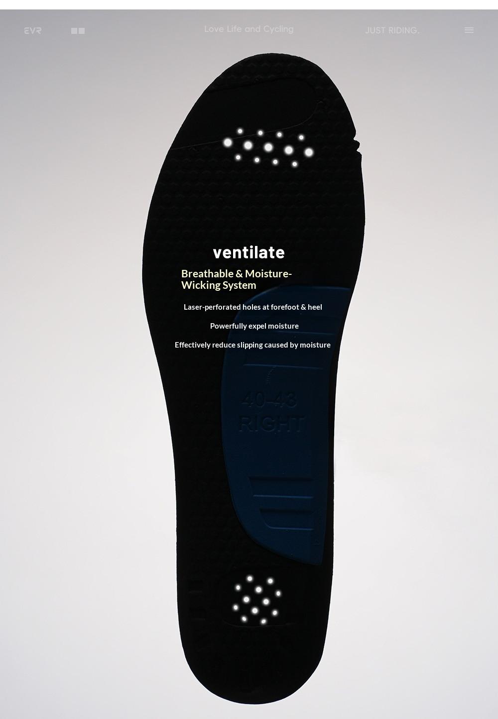 EVR flat foot arch support athletic shoes cushioning shock absorber pads for adults soccer cleats odor-resistant insoles (Item number: shoe insoles)