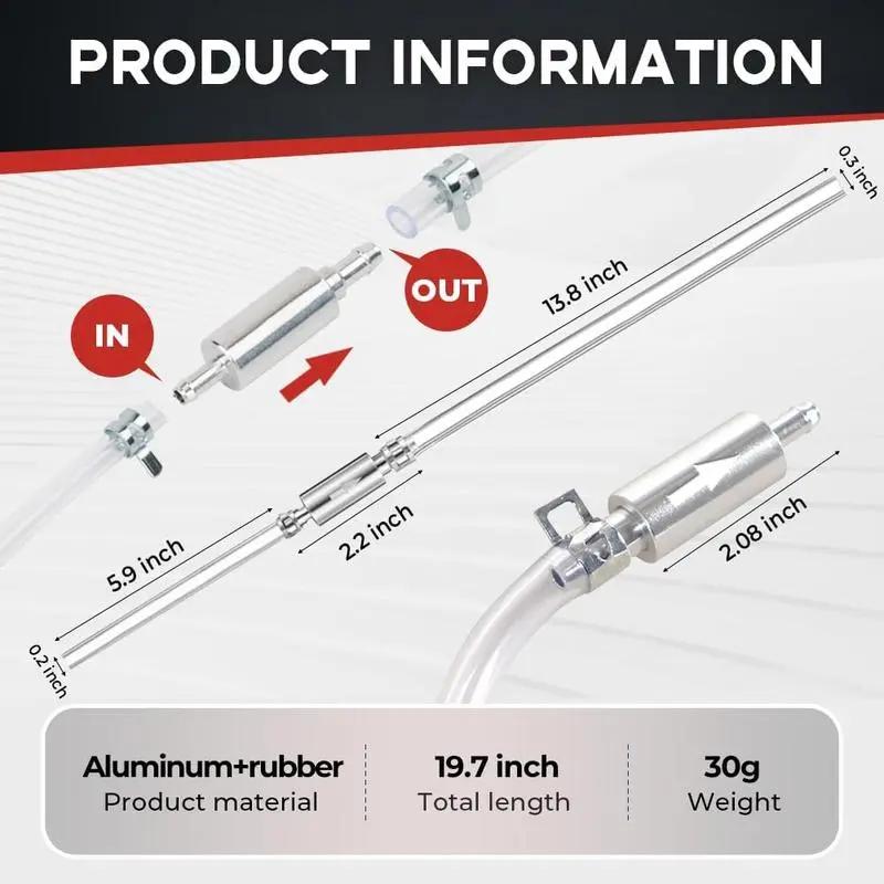 Automotive Vehicle Tool Soft Brake Bleeder Hose Kit - 4-Piece/2-Piece Corrosion-Resistant Hoses with Metal Clamps, 1-Way Valves - Durable and Practical for Car, Motorcycles Hydraulic Brake & Clutch Maintenance - Ideal for Repair Technicians