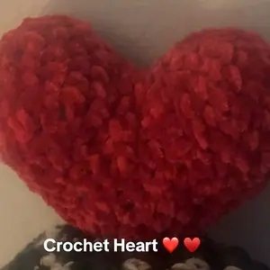 Crochet plushie handmade heart