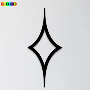 1pc Diamond Metal Wall Art, Sleek Diamond Statue Mural, Ideal Gift for New Year, Easter, Modern Decor Enthusiasts, Powder-Coated Metal Wall Decor Wall Sculptures, Perfect for Indoor Wall & Outdoor Fence, Contemporary Home Decor Lovers