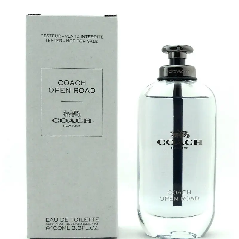 Coach Open Road 100ml Eau De Toilette Tester for Men - Fresh Woody Aromatic Fragrance