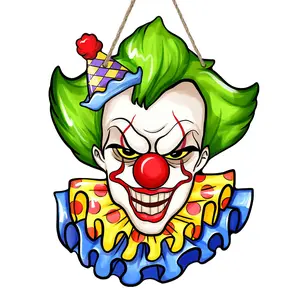 Clown Design Hanging Decor, 1 Count Funny Hanging Ornament, Halloween Decoration, Home Decor for Living Room Bedroom