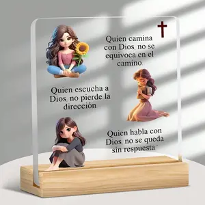 Christian Gift Decorative Piece, Ideal for Home Office Prayer Room Decoration, Perfect for Mother Father Christmas Days
