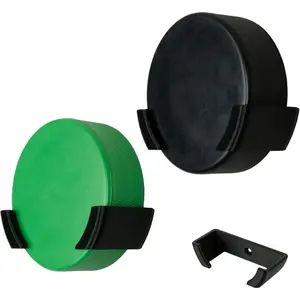 Hockey Puck Wall Mount Display (2 Pack) | Wall Rack Holder Brackets for Collectible Pucks & Game Winning Pucks | Ice Hockey Decor & Storage