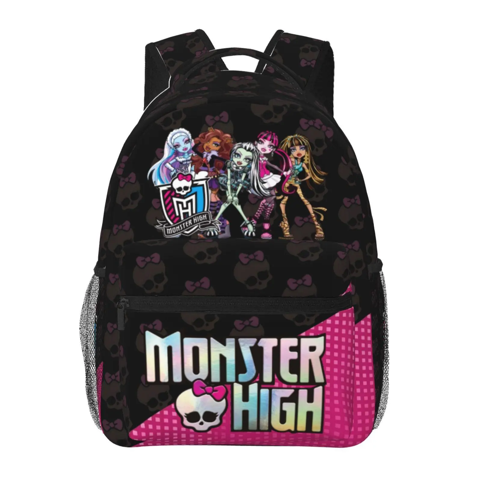 Monster high Laptop Backpack for Women Monster high dolls Travel Backpack Bag Monster high doll Multi-Functional College Backpack for Work, Commuting, Travel, Picnics, and Other Occasions