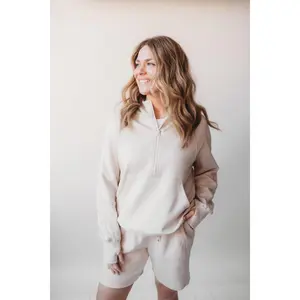 Essential Scuba Quarter Zip- Cream