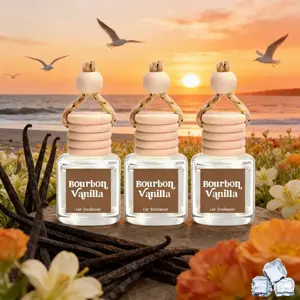 3Pack Car Air Fresheners Hanging Scent Oil Diffuser,8ML Nature Frangrance Vanilla Scented Friut Juciy Perfume Last Long Time With Three Scents For Car & Live Gifts, Car Fragrance Set, Car Aroma Diffuser