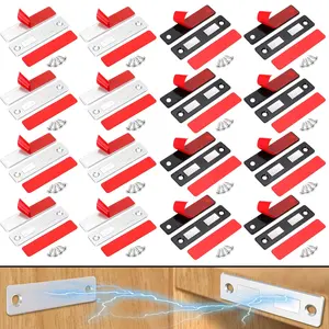 Ultra Thin Cabinet Door Magnetic Catch, Strong Door Magnets and Adhesive Magnet Kitchen Drawer Latch Locks for Cabinet Closure Accessories