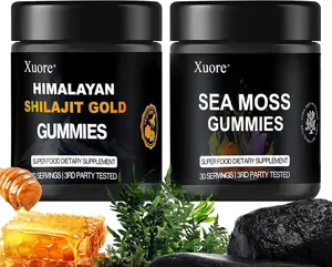 Bundle of Pure Himalayan shilajit & sea Moss Gummies – 3000 mg shilajit, sea Moss 1600mg ksm 66 ashwagandha, no Added Sugar, lab Tested, 75%+ fulvic Acid, 92+ Minerals, All in One Supplement