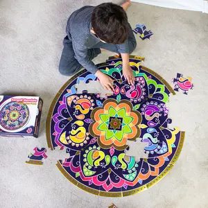 Rangoli Mandala Circular Floor Puzzle - 48 pcs