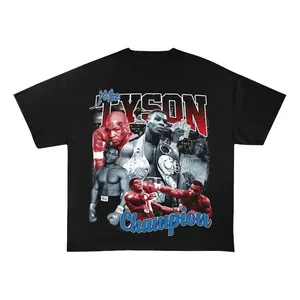 Premium Cotton Mike Boxing Print T Shirt Unisex Fit Mens Womens Tee Soft Breathable Fabric Casual Street Style Comfortable Wear