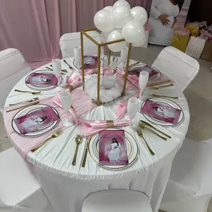 1/6/12/20 Pack Cheesecloth Table Runner 10FT Boho Gauze Table Runner for Mother’s Day Brunch Spring Table Setup Wedding Baby Shower Graduation Party Decor