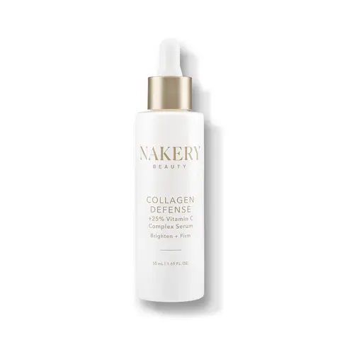 Nakery Beauty Anti Aging Serum - 25% Vitamin C Complex, Collagen Boost, Niacinamide, Dark Spot Remover, Cruelty-Free, Non-Toxic - Brightening, Firming, Hyperpigmentation Treatment, Melasma Fight, Even Skin Tone, Plump - All Skin Types, 1.69 fl oz