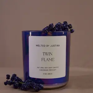 Twin Flame - Melted By Justina 11 Oz Soy Wax Candle