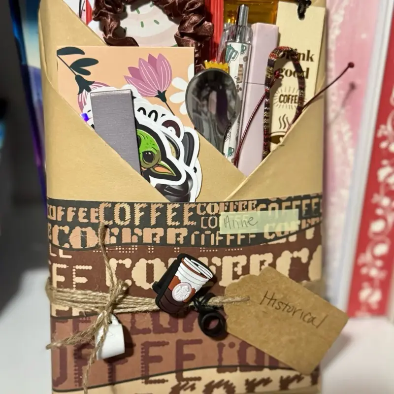 Coffee themed blind date with a book