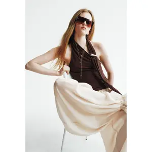H&M Metal-detail halterneck top