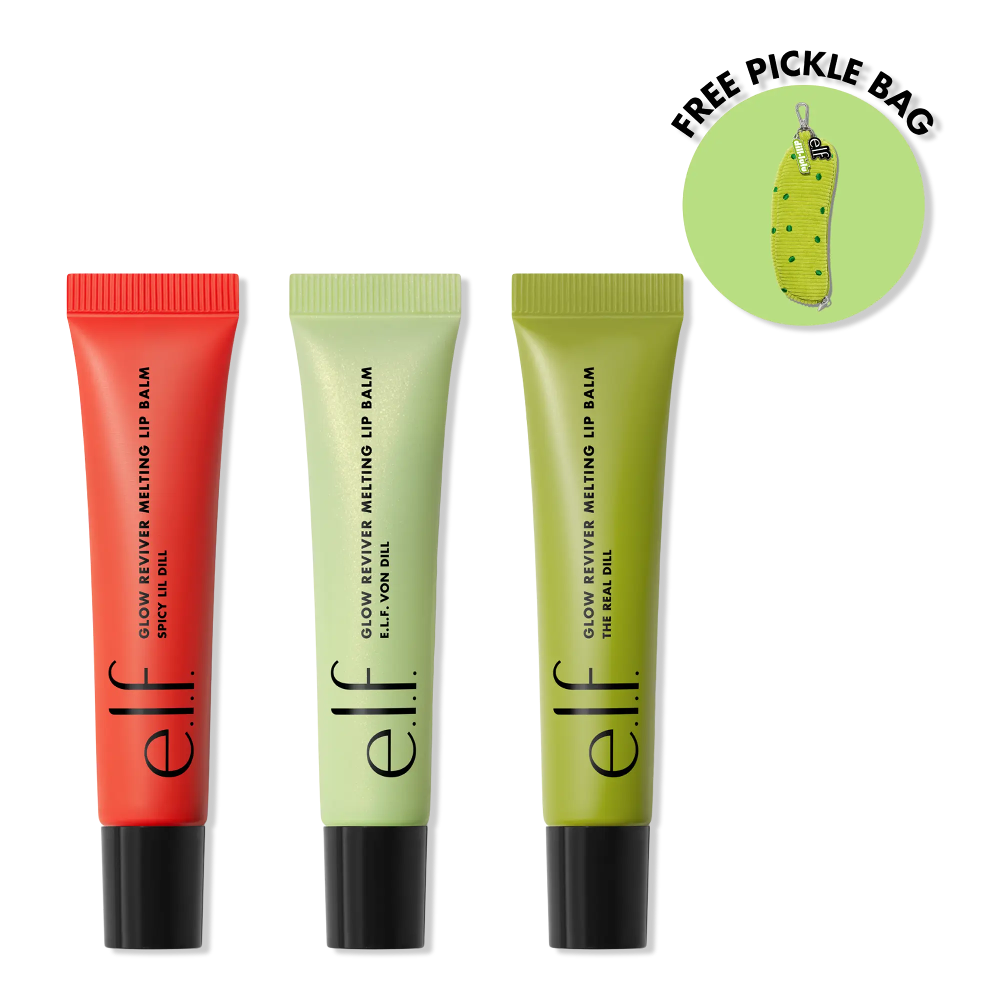 e.l.f. Cosmetics Glow Reviver Melting Lip Balm Pickle Trio