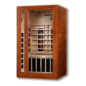 Dynamic Saunas 2-Person Full Spectrum Infrared Sauna Lighting, Speakers, Cardoba