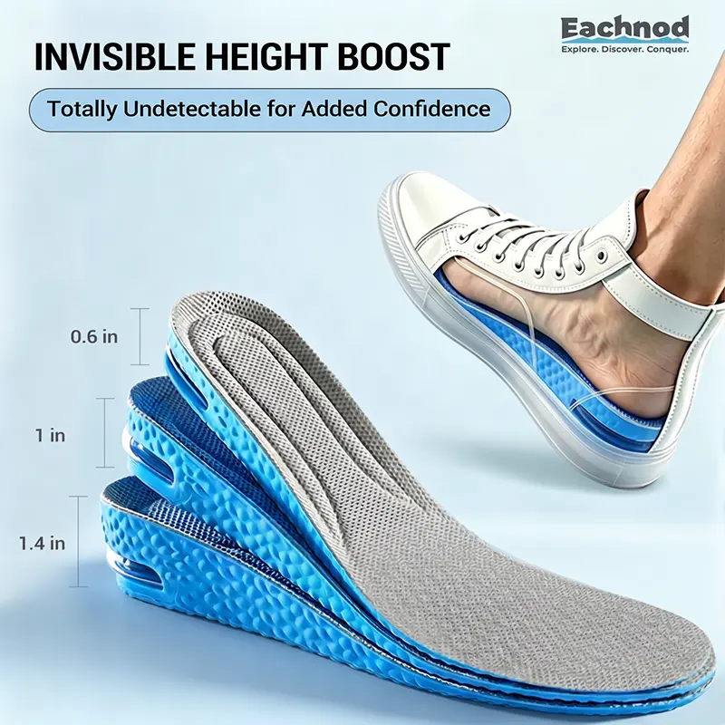 Air Cushion Height Boost Insoles, Arch Support Shock Absorbing Comfort Shoe Inserts Air Cushion Height Boost Insoles, Arch Support Shock Absorbing Comfort Shoe Inserts