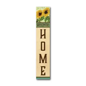 Courtside Market Sunflower Welcome Home 7" x 40" Porch Sign