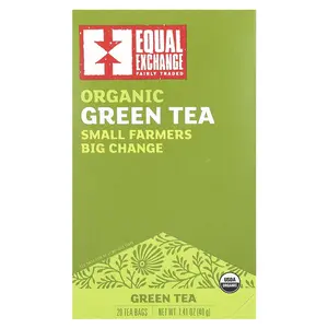 Equal Exchange Organic Green Tea, 20 Tea Bags, 1.41 oz (40 g)