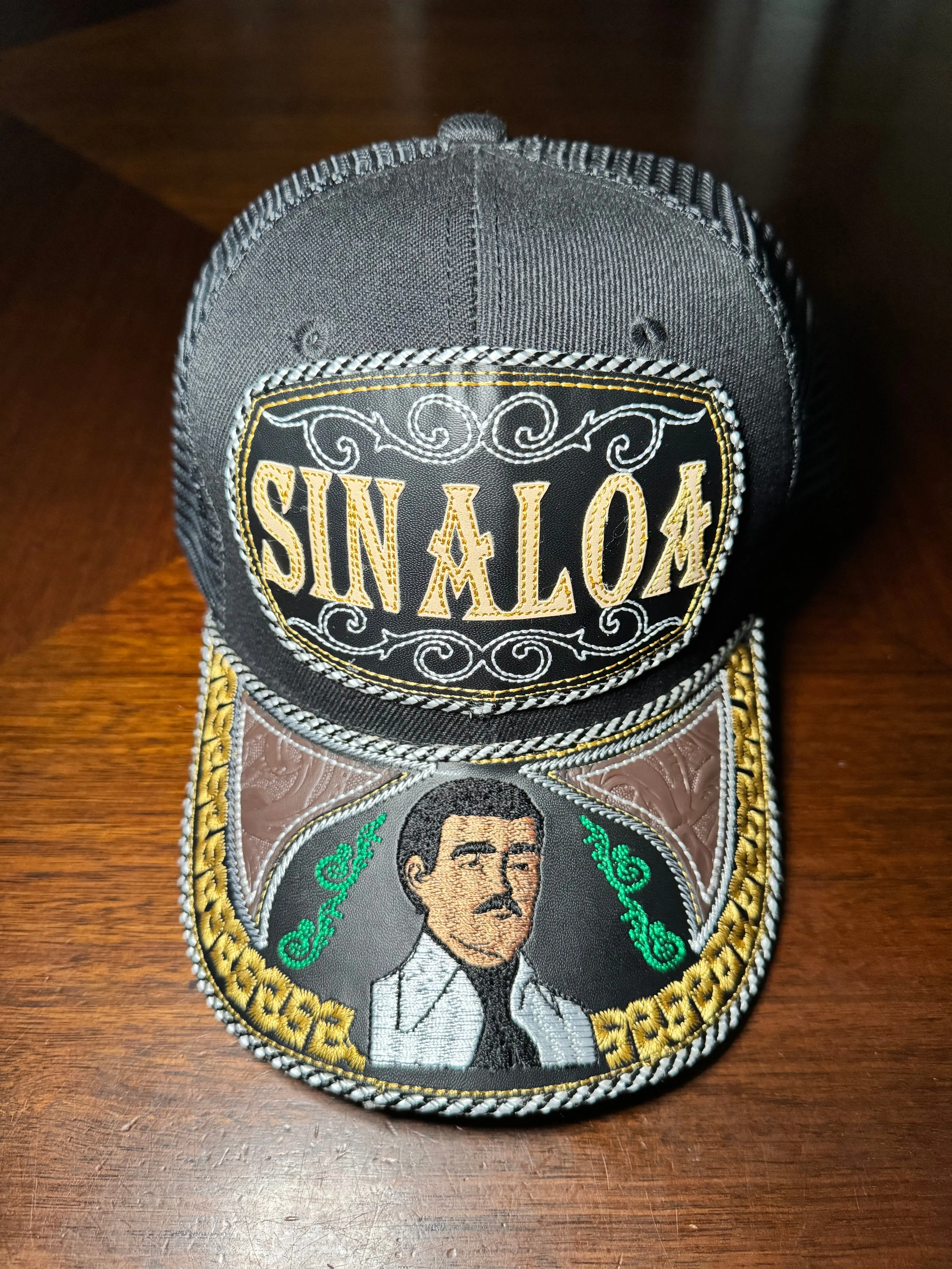Gorra Vaquera Sinaloa Malverde | Sinaloa Malverde Western Trucker Cowboy Snapback Hat