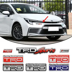 3D Car Aluminum Sticker Emblem Badge Decals Accessories For Tacoma TRD Pro 4Runner TRD Pro Tundra TRD Pro Camry TRD RAV4 TRD Off-road Edition 86 TRD Sequoia TRD Pro