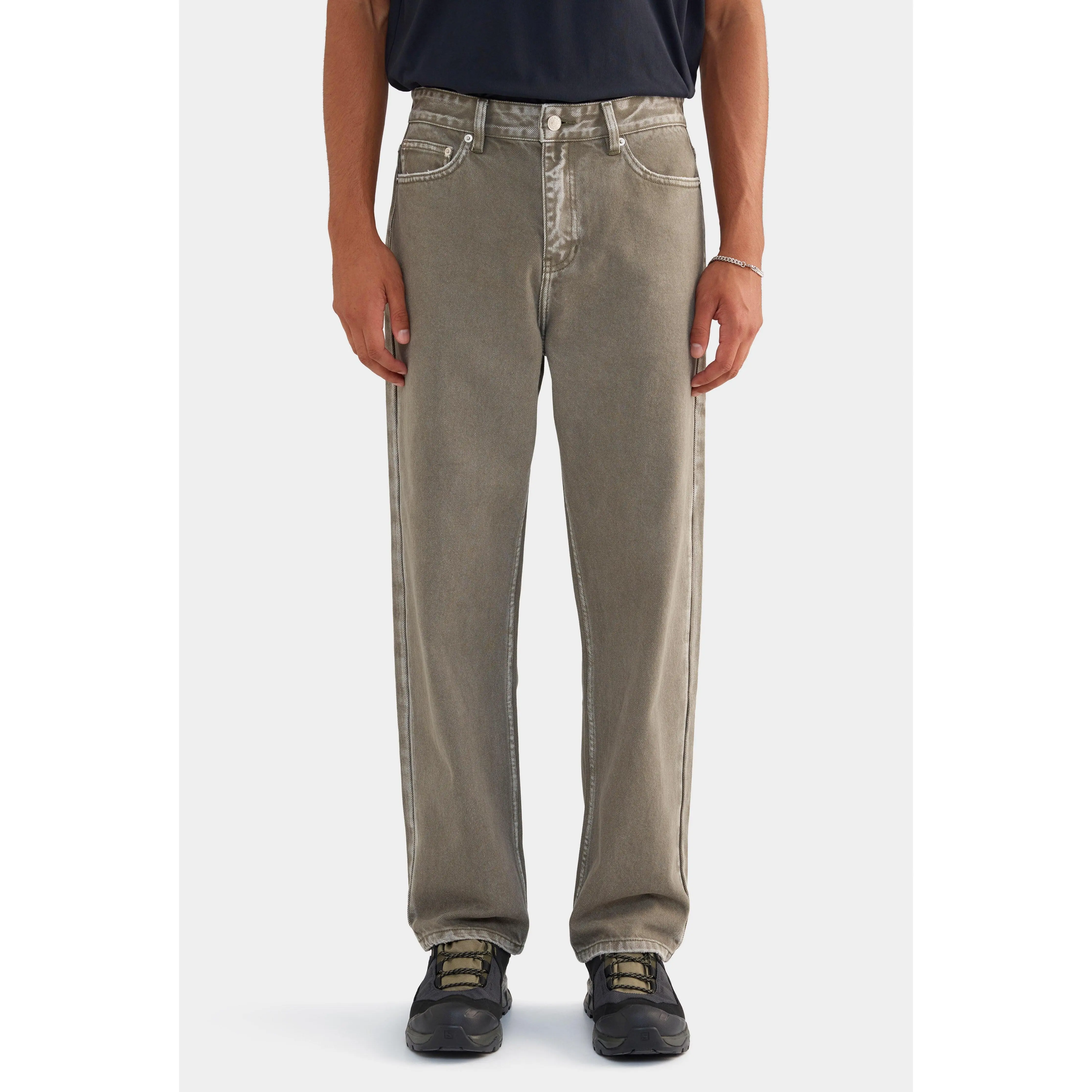 Pigment Dyed Denim Jean - Smokey Olive