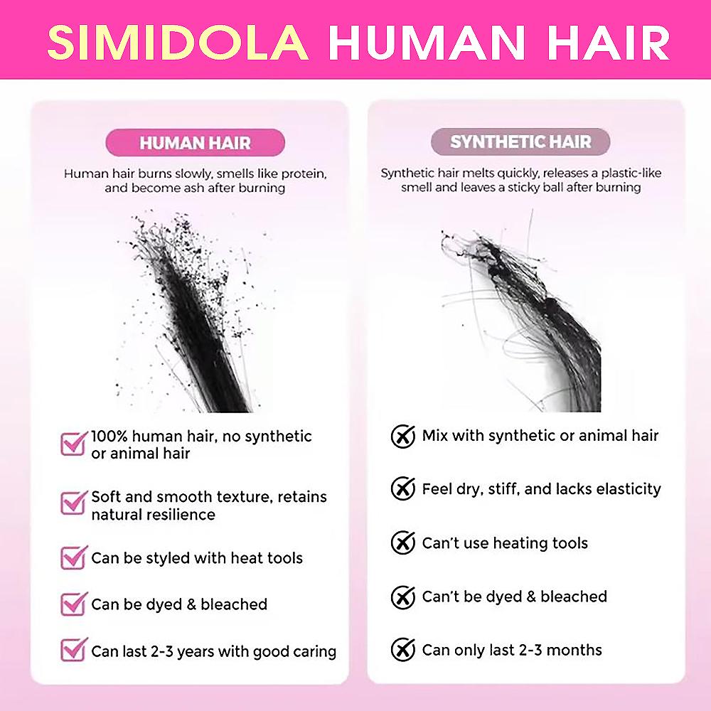 SimGlueless Kinky Yaki Straight Short Bob Wig with Drawstring Pre-cut 7x5 HD Lace Human Hair Wigs with Bleached Knots Beginner Friendly Natural Hairline