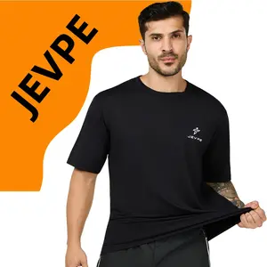 JEVPE Men’s Active Quick Dry Crew Neck T Shirts | Athletic Running Gym Workout Short Sleeve Tee Tops outdoorfun