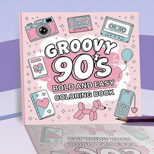 90s Themed Coloring Book, 1 Count Creative Graffiti Art Coloring Book, Drawing & Painting Supplies for Home & School & Office, Doodle Books