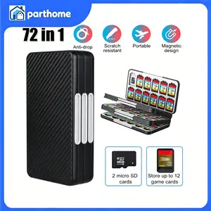 72-in-1 Game Card Case Holder Storage Box Travel Carry Cover for Nintendo Switch