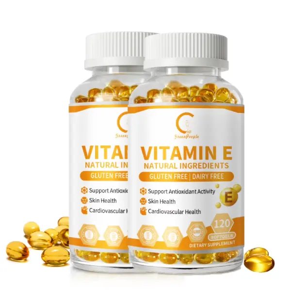 （2 Pack)Vitamin E Capsules,1000 IU Mixed Tocopherols, Antioxidant Protection & Immunity Boost Supplement, 120 Softgels
