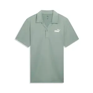 PUMA Mens Essentials All In Short Sleeve Shirt Casual Casual - Green