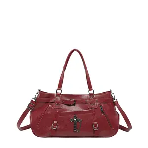 2026 New High-End Commuting Underarm Bag, Hot Girl Style Motorcycle Bag, Large Capacity Versatile Single-Shoulder Tote Bag for Women