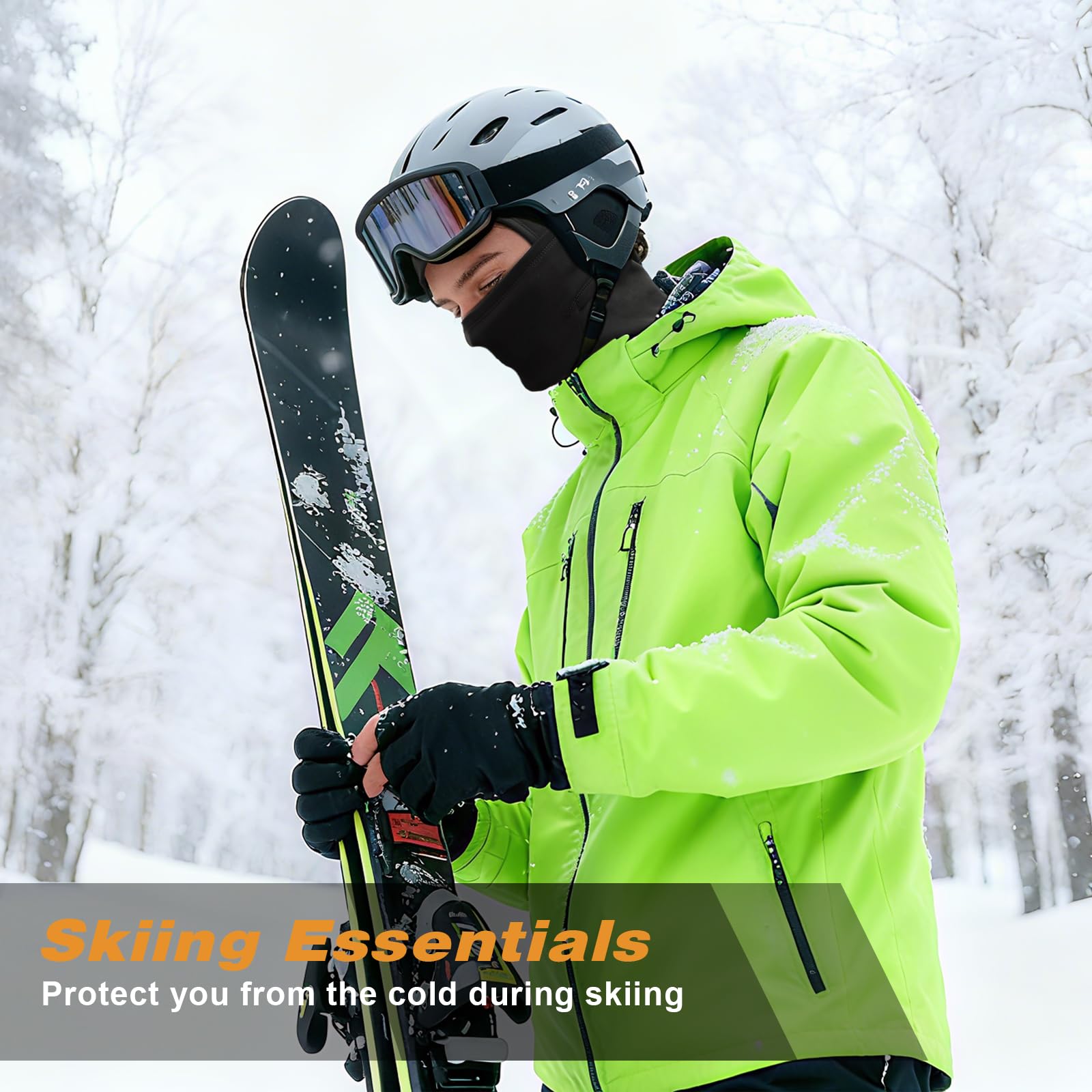 Winter Ski Mask for Men Women,Windproof Thermal Winter Face Mask for Cold Weather Skiing Cycling Snowboarding
