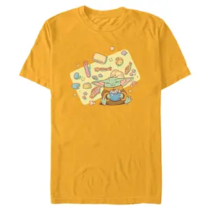 Men's Star Wars: The Mandalorian and Grogu The Child Joyful Meal T-Shirt