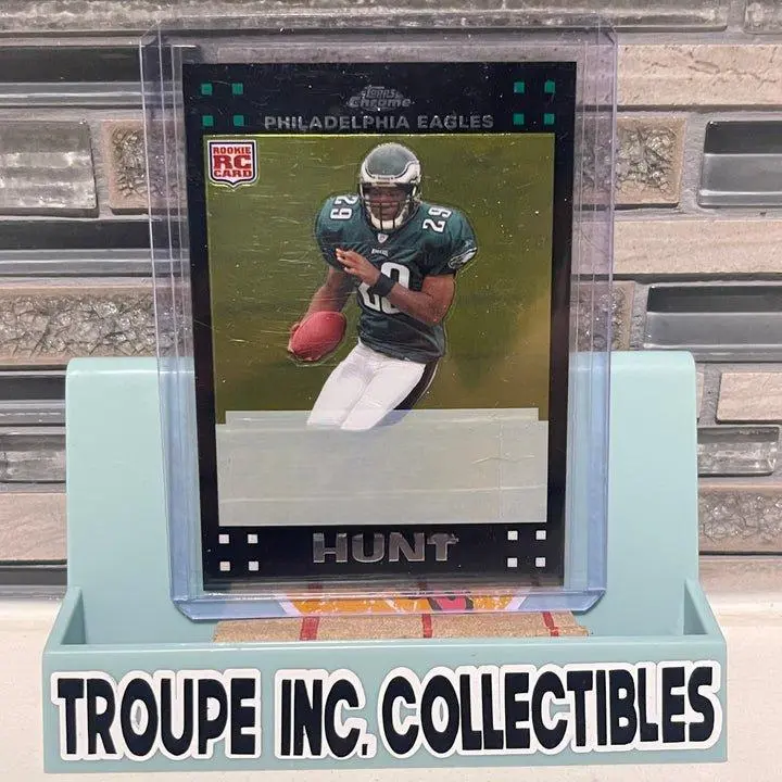 Troupe Inc. Collectibles 2007 Topps Chrome Tony Hunt Rookie Autograph Philadelphia Eagles RC Card Near Mint Condition TC187