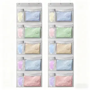 2-Pack Weekly Kids' Clothing Organizer – Day of the Week Hanging Closet Storage for School Outfits, Kids' Wardrobe Organizer with Labels for Monday through Friday Hangable Hangable bathroom organizer vanity organizer