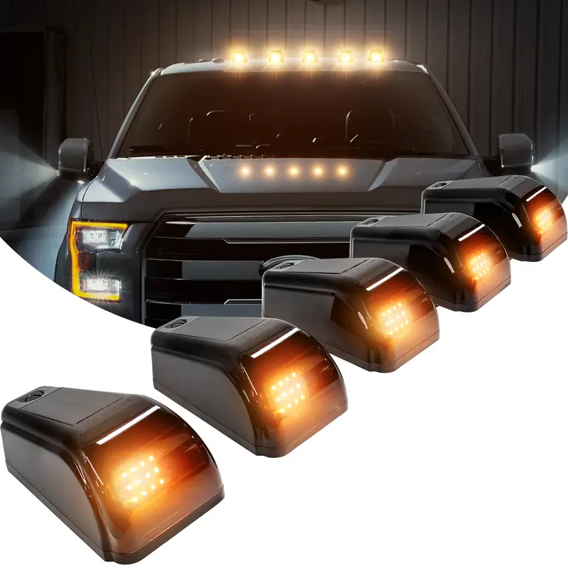 Recon 5 Piece Cab Roof Light Kit Smoked Lens | Fits 99-16 Ford F250 Super Duty Recon 5 Piece Cab Roof Light Kit Smoked Lens | Fits 99-16 Ford F250 Super Duty