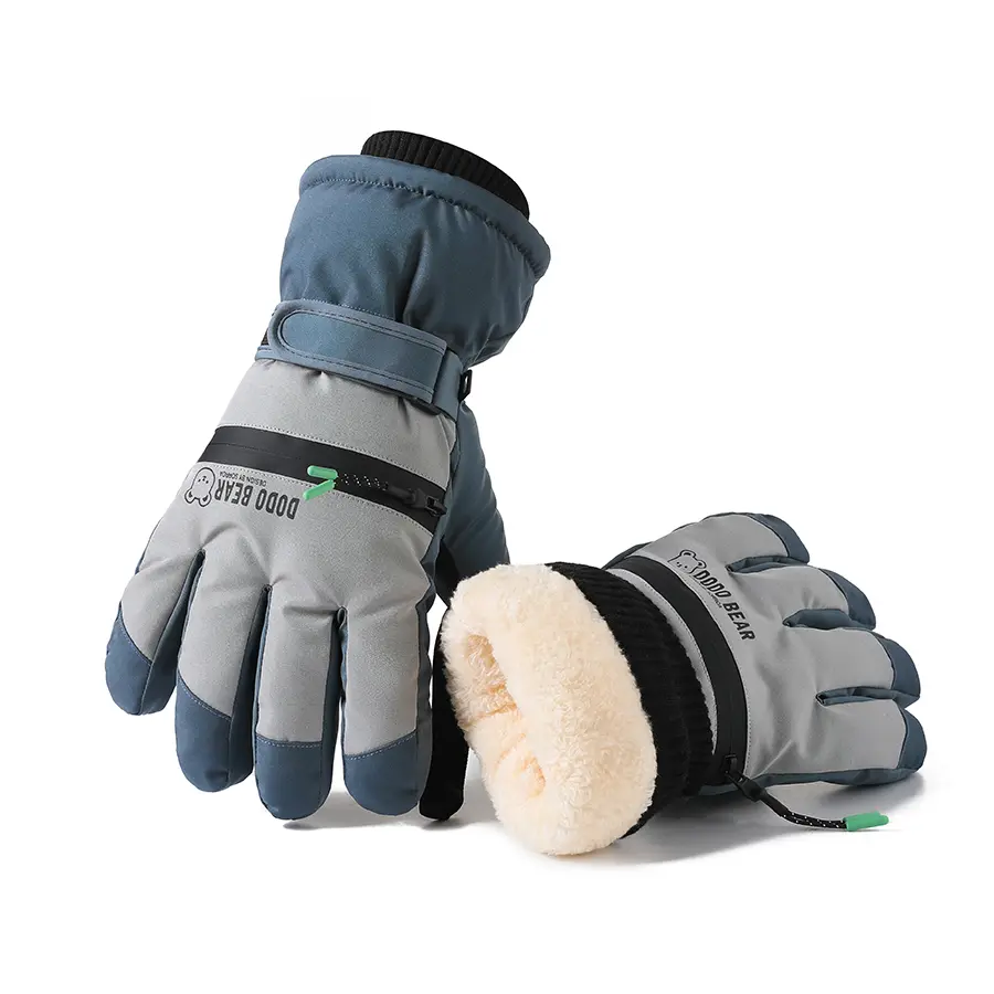 Unisex Winter Ski Gloves - Thick Fleece-Lined, Waterproof, Windproof, Thermal, Touch-Screen Gloves for Skiing, Snowboarding