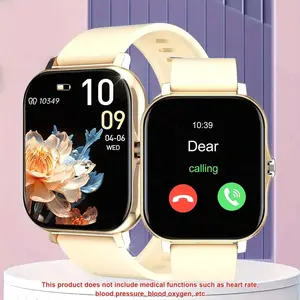 Multifunctional Smartwatch for Men Women, Wireless Call & Answer Function, Pedometer & Fitness Tracker, Steps/Calories Counter, Multiple Sports Modes, Sedentary Reminder & Call SMS Reminder, Multimedia Message Viewing & Weather Forecast