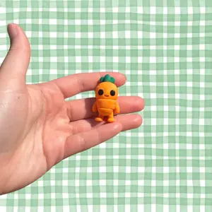 Carrot Fidget Toy - Cute Carrot Sensory Toy - Pocket Carrot Fidget - Vegetable Fidget Toy - Cute Food Fidget Toy - Mini Carrot Fidget Toy Stress Relief Fidgeting Stress Relief Model