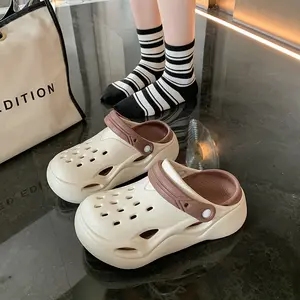 Women's EVA Platform Clogs, Soft Cushioned Non-slip Sandals, Indoor Outdoor Beach Slides, Comfortable Thick Sole Slippers for Summer