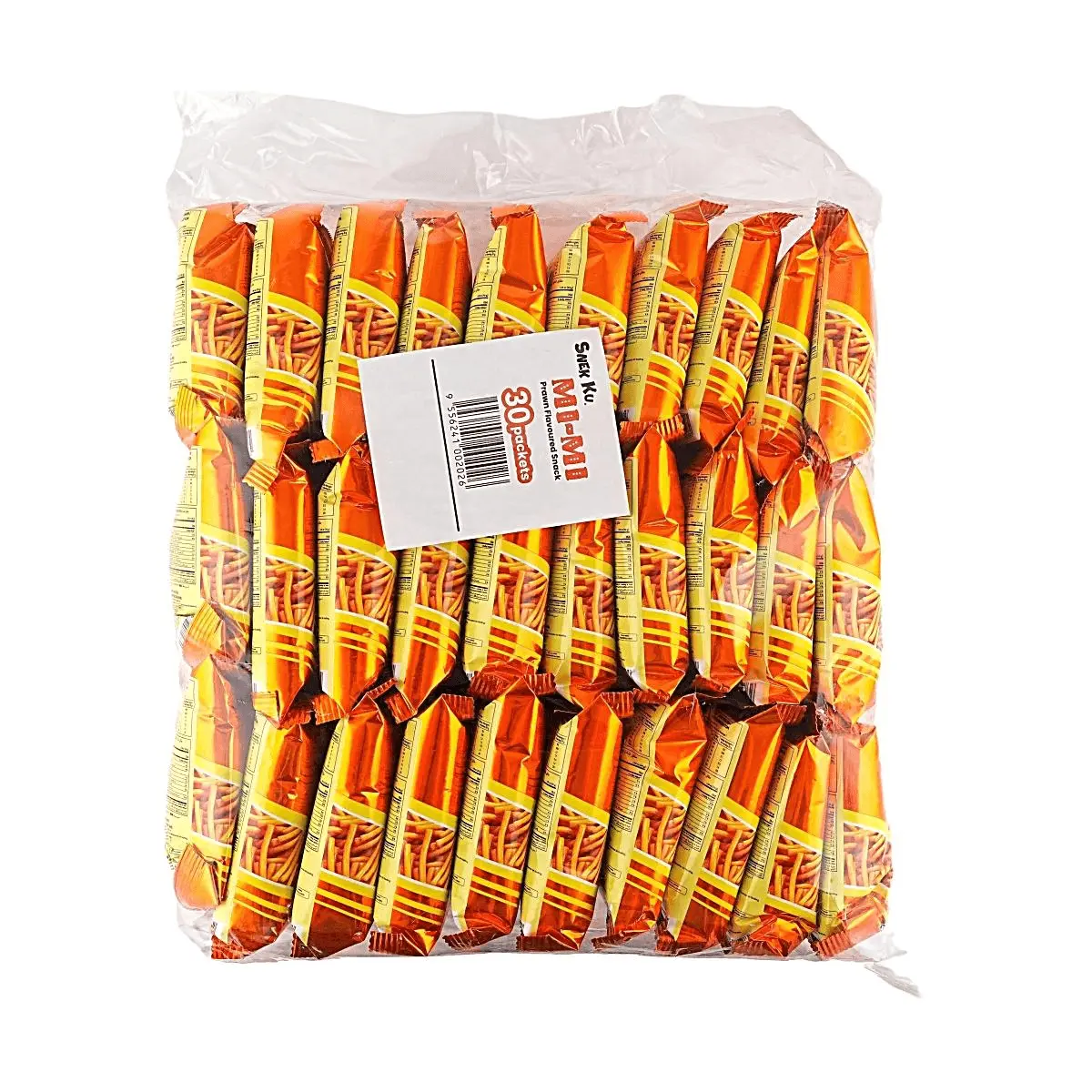MIMI Malaysia Shrimp Crackers Snack - 18g x 30 Packs | Classic Childhood Nostalgia Flavor