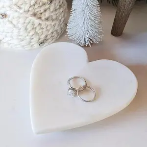 Marble Heart Trinket Dish
