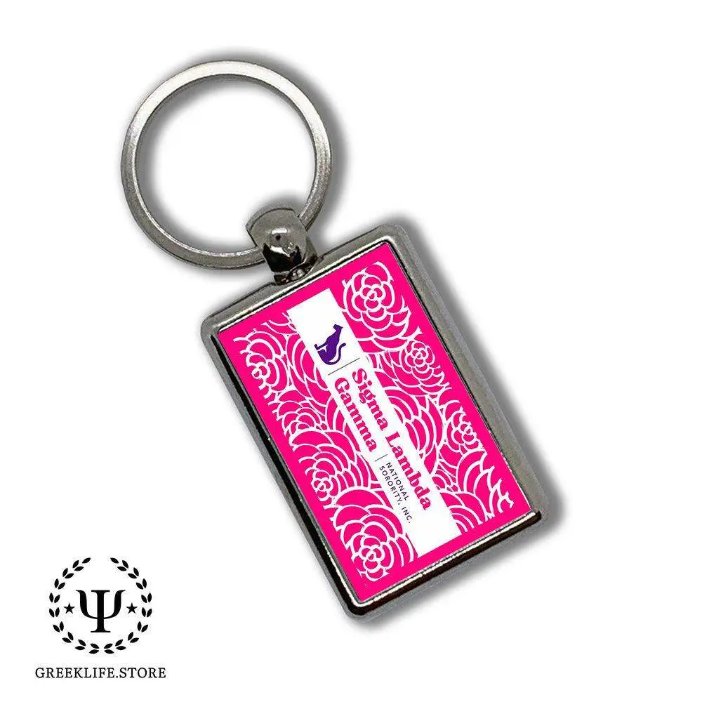 Sigma Lambda Gamma Keychain Rectangular