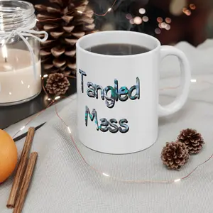 Tangled Mess Yarn Ceramic Mug 11oz