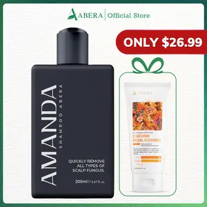 ABERA Amanda Shampoo - Reduce Dandruff & Itchy Scalp, Stronger Hair & Healthier Scalp, Nourishes, Supports and Promotes Hair Growth, 6.67 fl oz - Oil Control Conditioner Lengthening Volumizing Haircare Cleansing