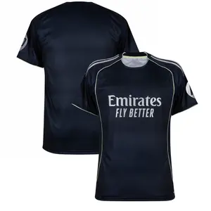 Black Color RMA Style 25/26 Jersey, RMA Short Sleeve Away Edition Shirt